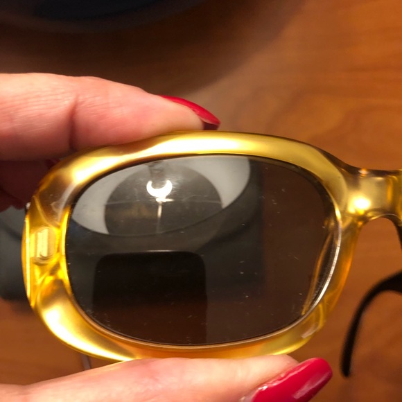 VINTAGE CHRISTIAN DIOR GOLD CANAGE (2006 40C) SUNGLASSES - Picture 3 of 12